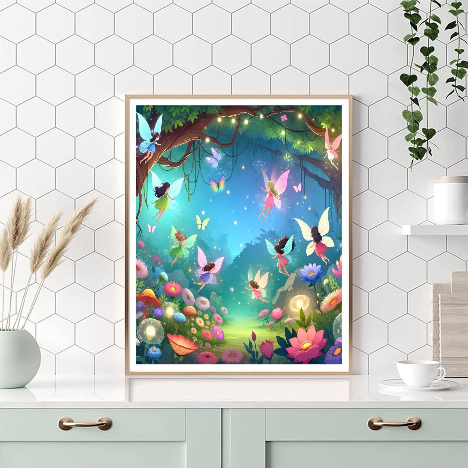 Mystical Fairy Hollow Painting Number Kit