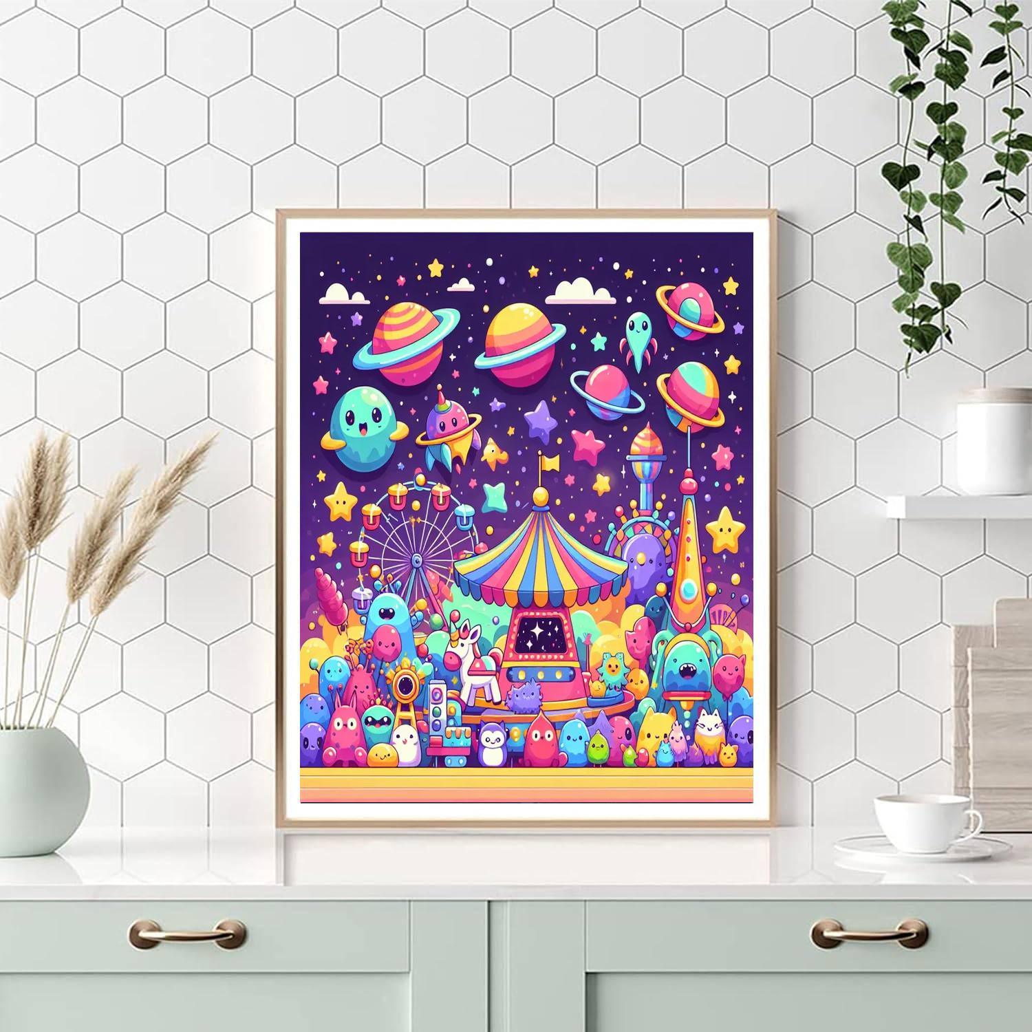 Cosmic Carnival Voyage Numbered Painting Kits