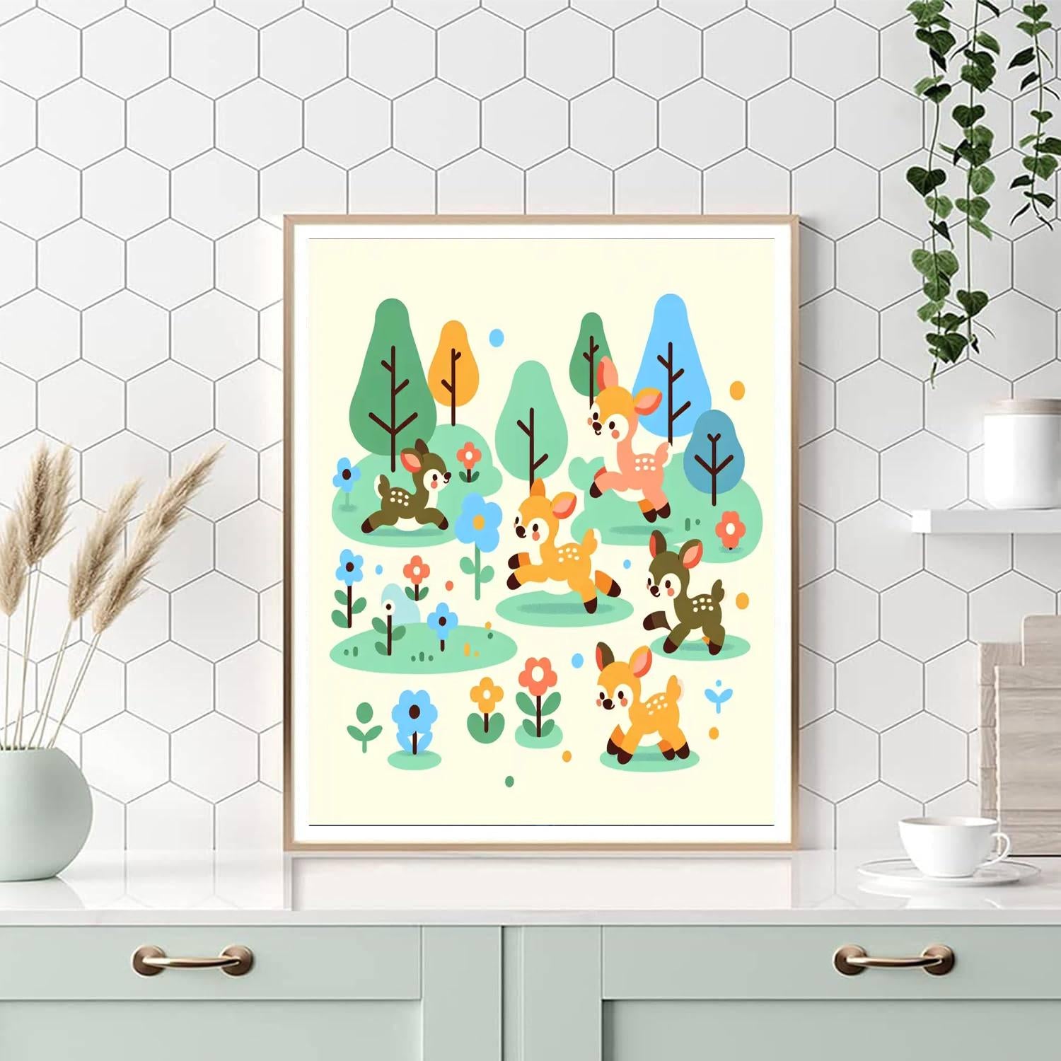 Forest Fawn Frolic Paint By Numbers