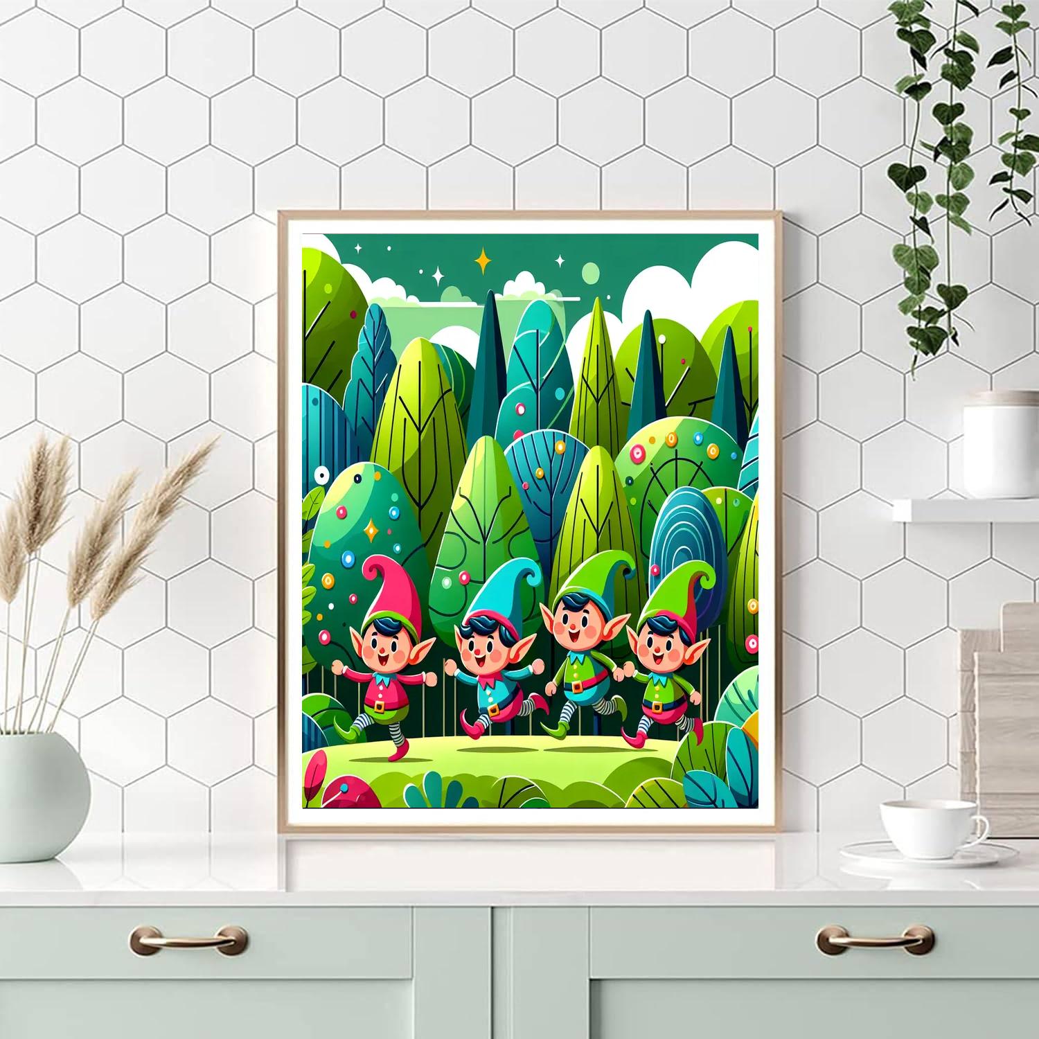 Adventure Time With Elves Numbered Painting Kits