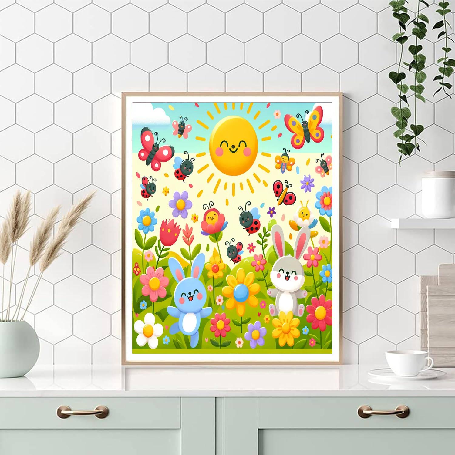 Joyful Garden Explorers Painting Number Kit