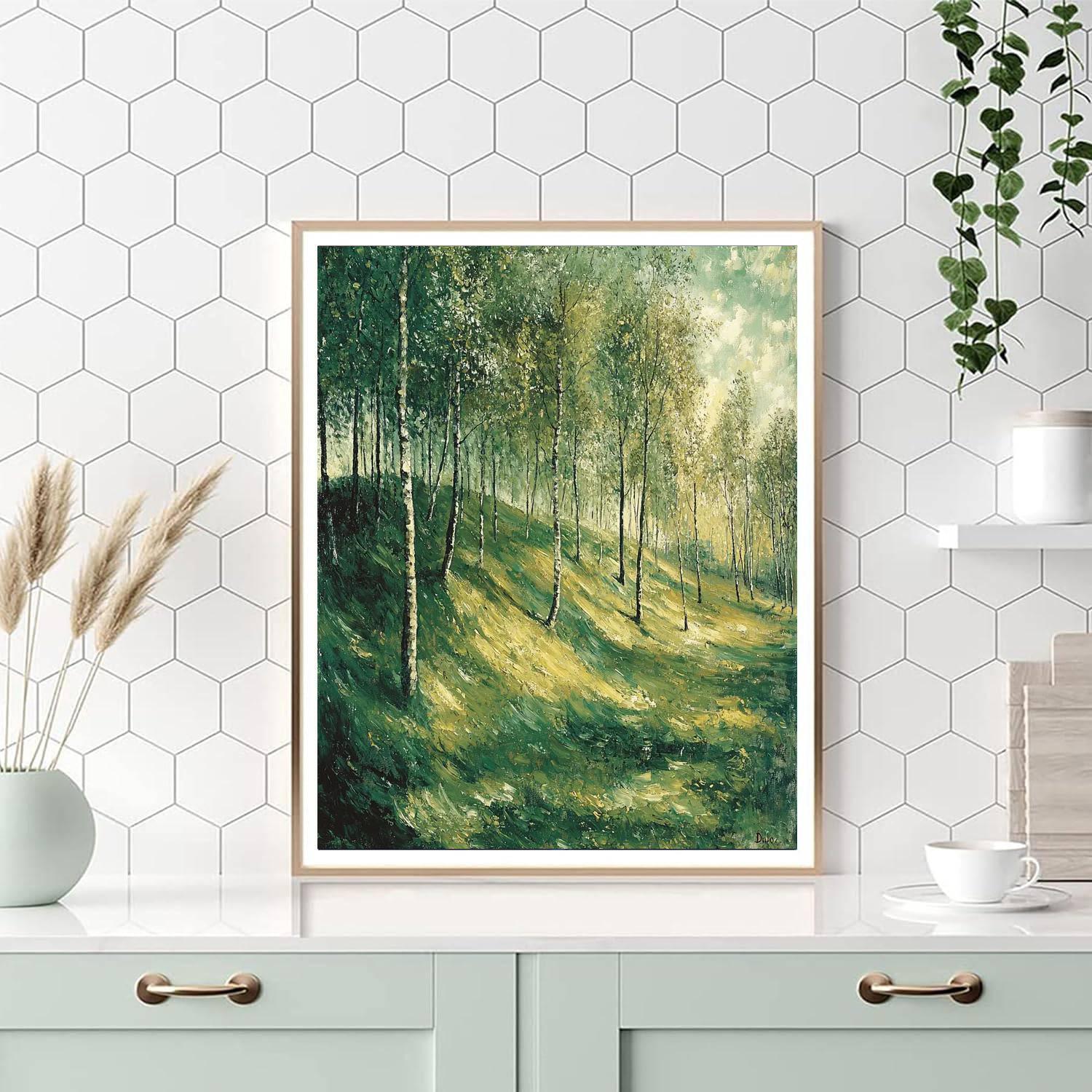 Edgar Degas Inspired Breeze Through The Trees  Paint By Color