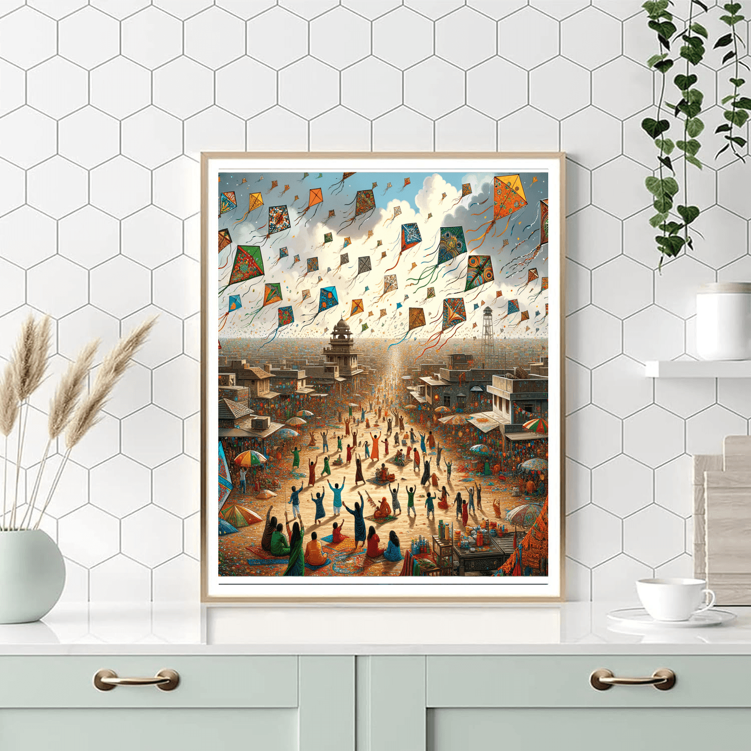 Makar Sankranti Kite Festival - India Numbered Painting Kits