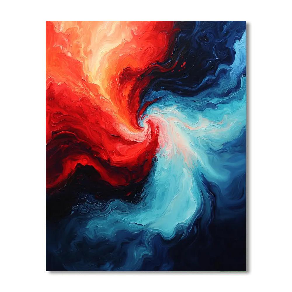 Michelangelo Inspired Elemental Dance  Paint By Numbers