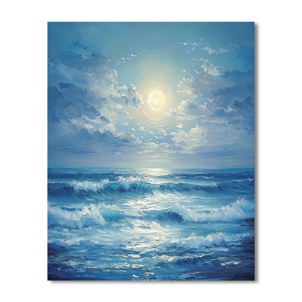 Turner Inspired Moonlit Ocean Dreams  Painting By Numbers Kit