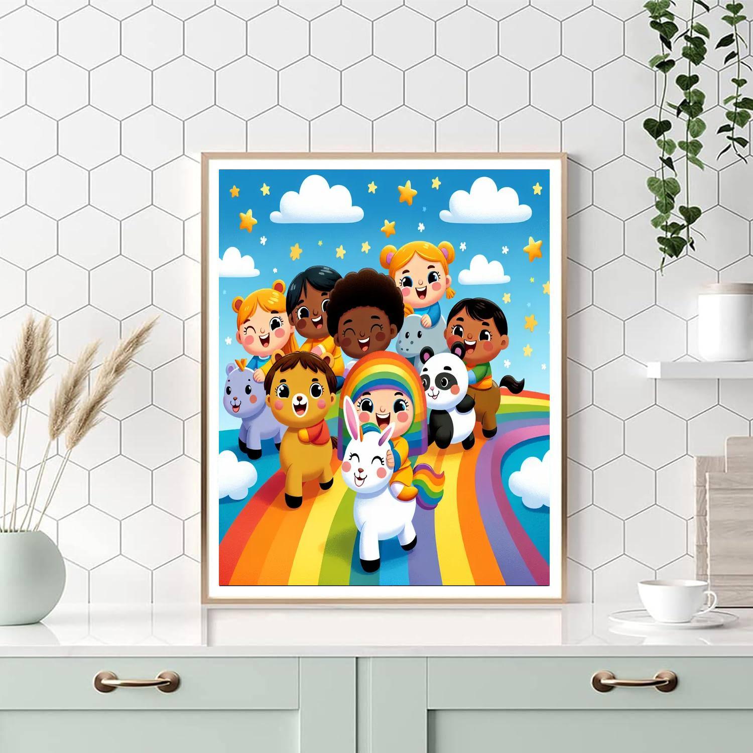 Rainbow Road Adventure Paint By Numbers