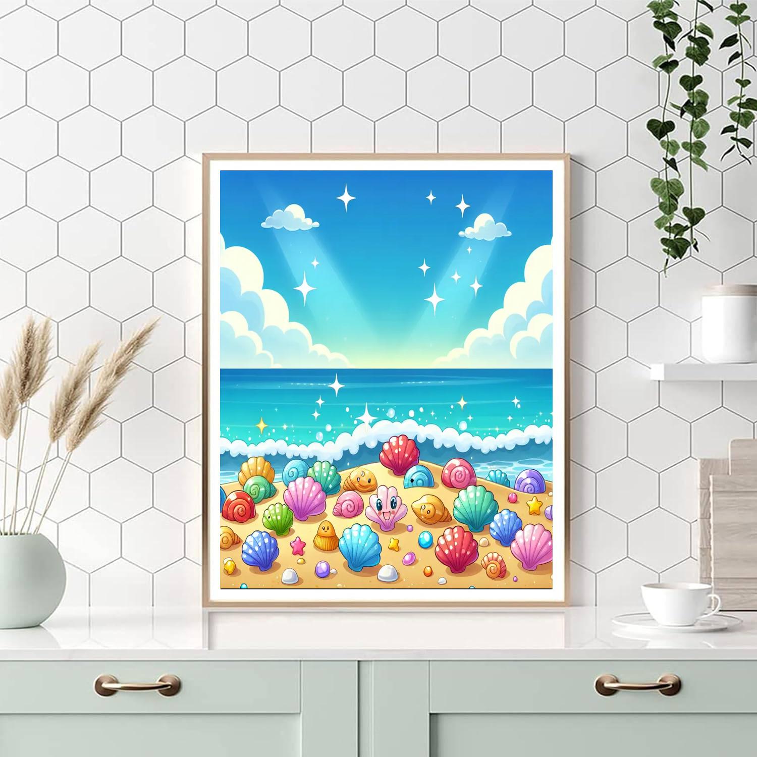 Seashell Shore Number Painting