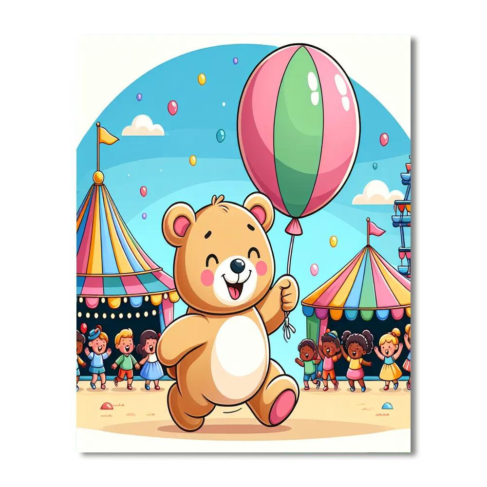 Cuddly Creatures Carnival DIY Paint By Numbers