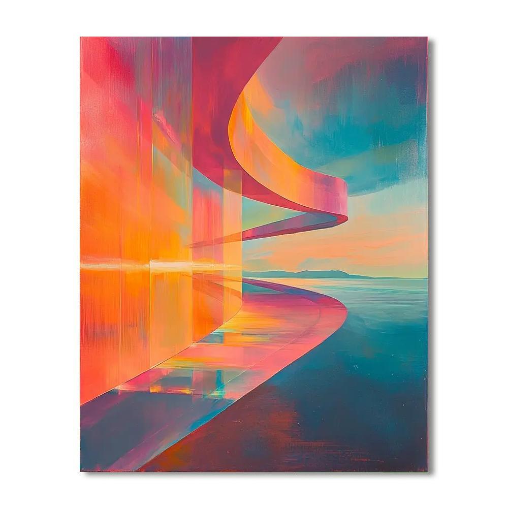 James Turrell Inspired Turrell's Light In Motion  DIY Paint By Numbers