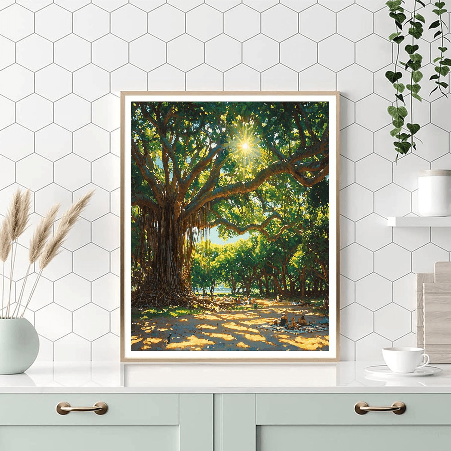 The Big Banyan Tree DIY Paint By Numbers