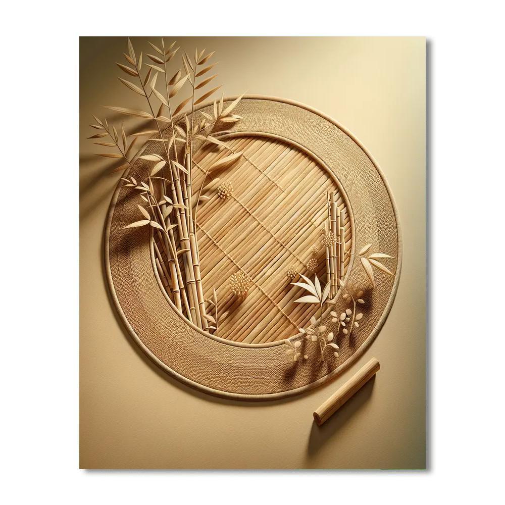 Bamboo Meadow Mat Painting Number Kit