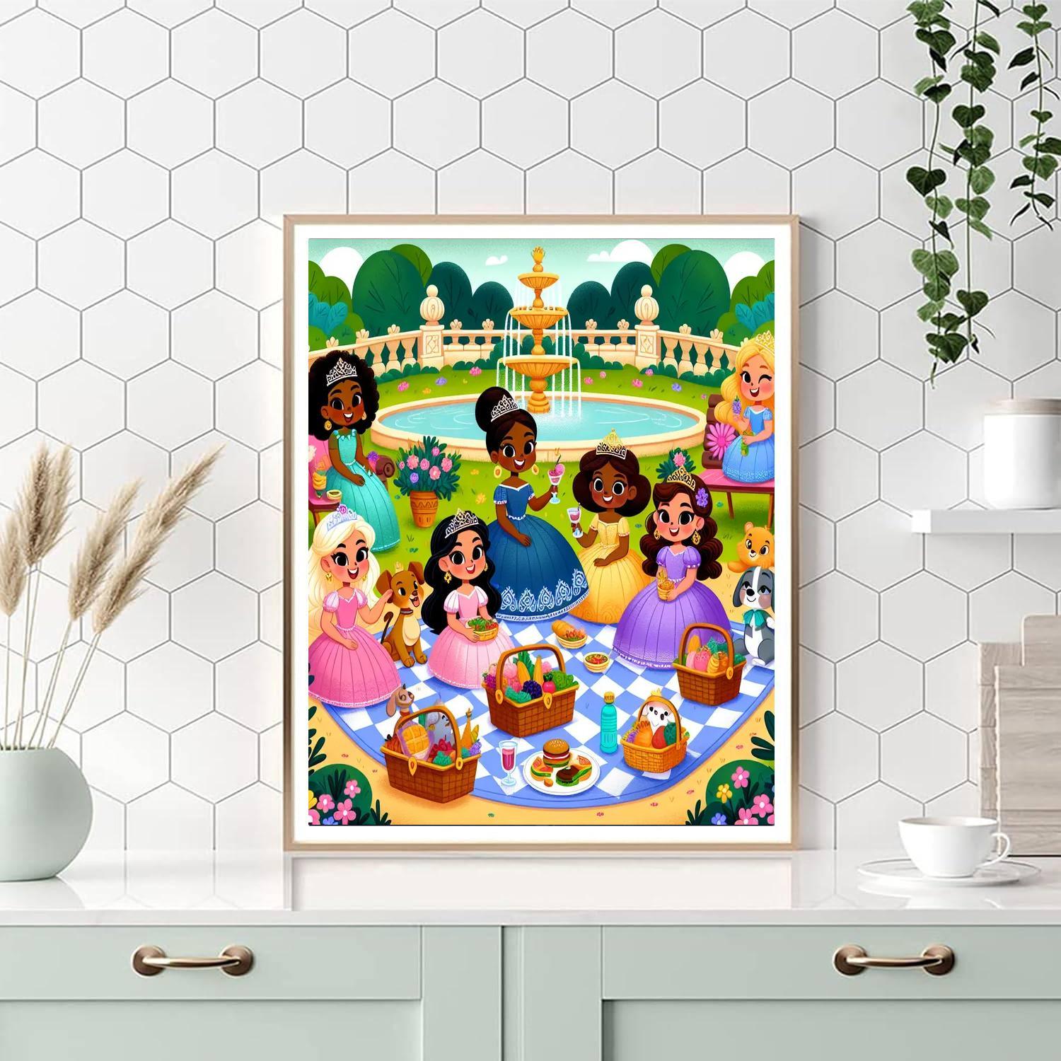Royal Garden Picnic Paint By Color