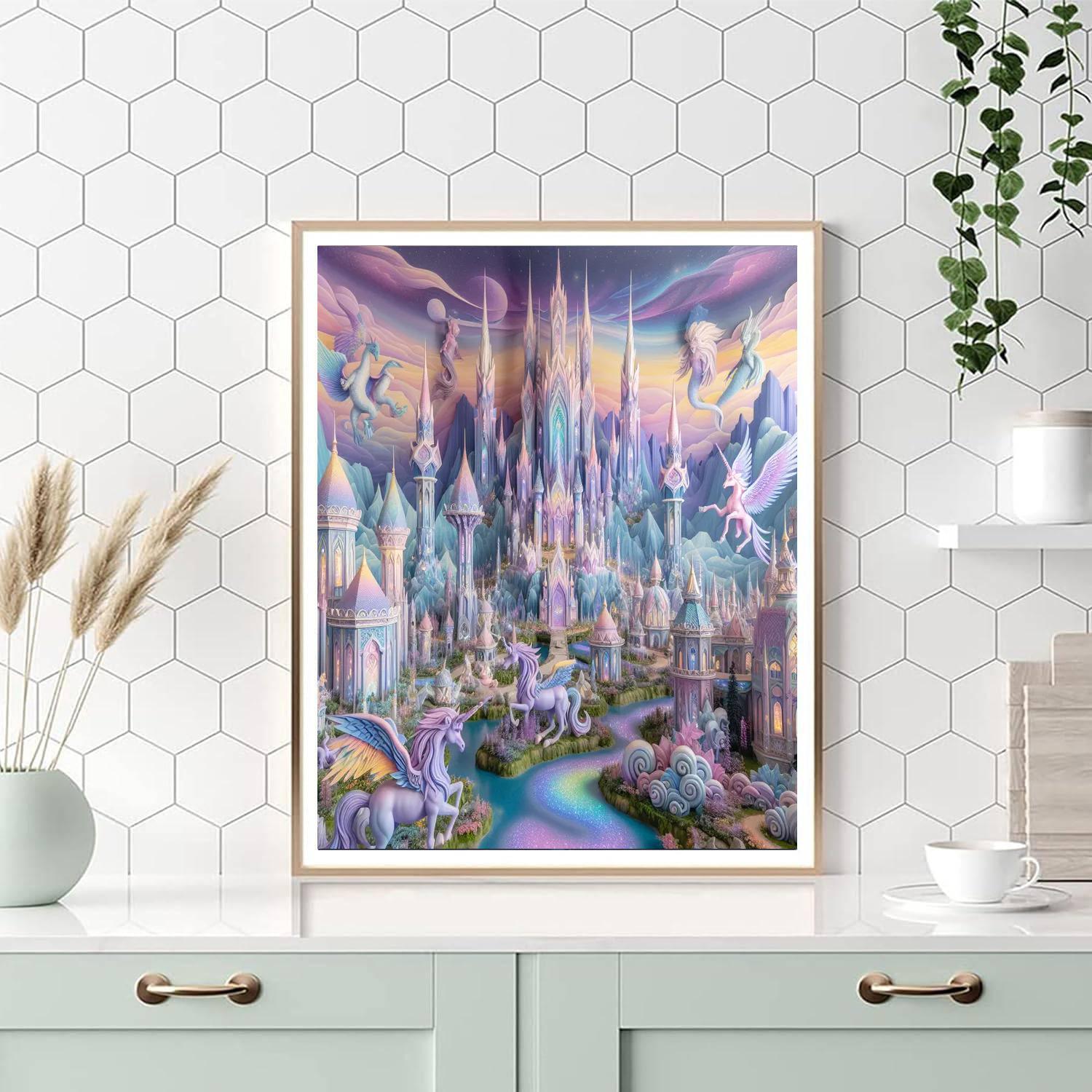 Fantasy Kingdom Vista Paint By Numbers