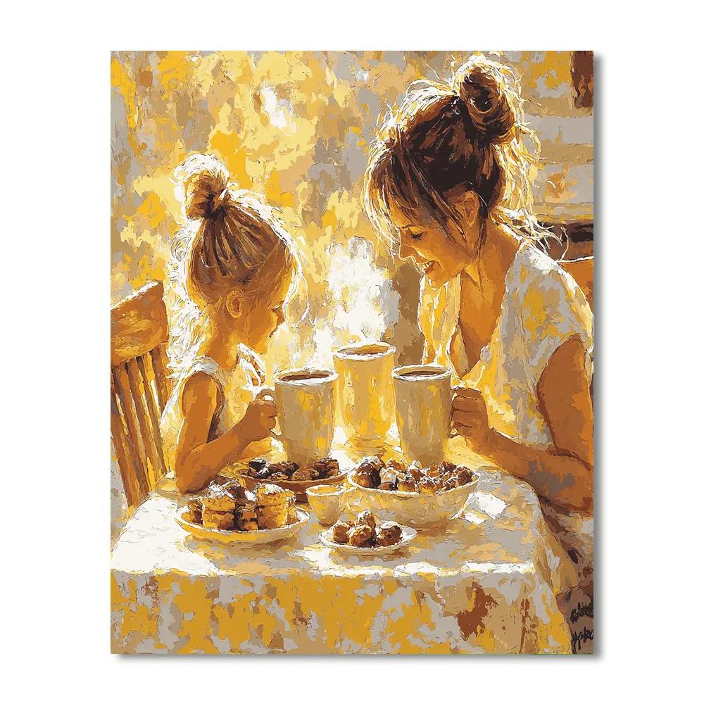 Morning Coffee Ritual Number Painting