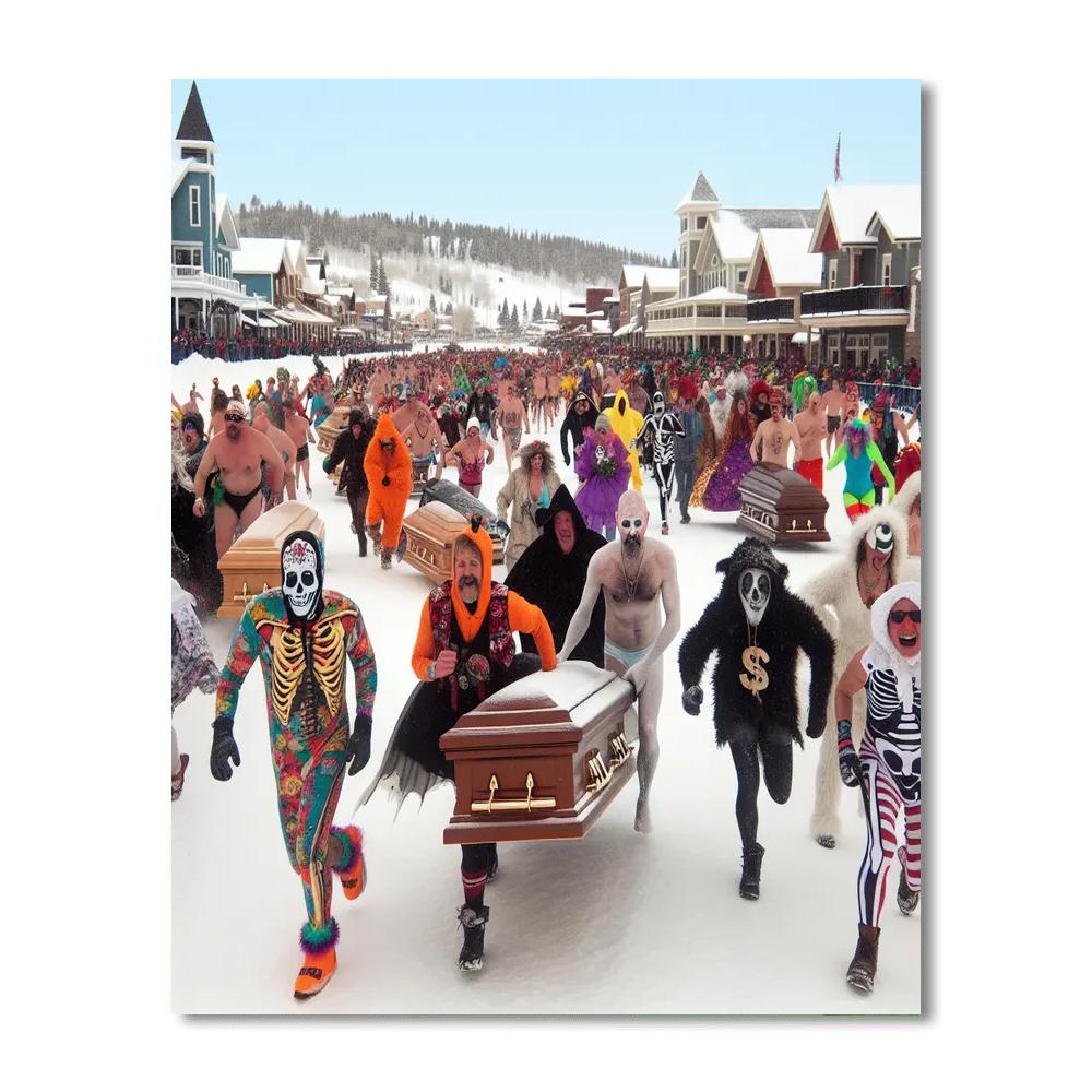 Frozen Dead Guy Days - Nederland Painting Number Kit