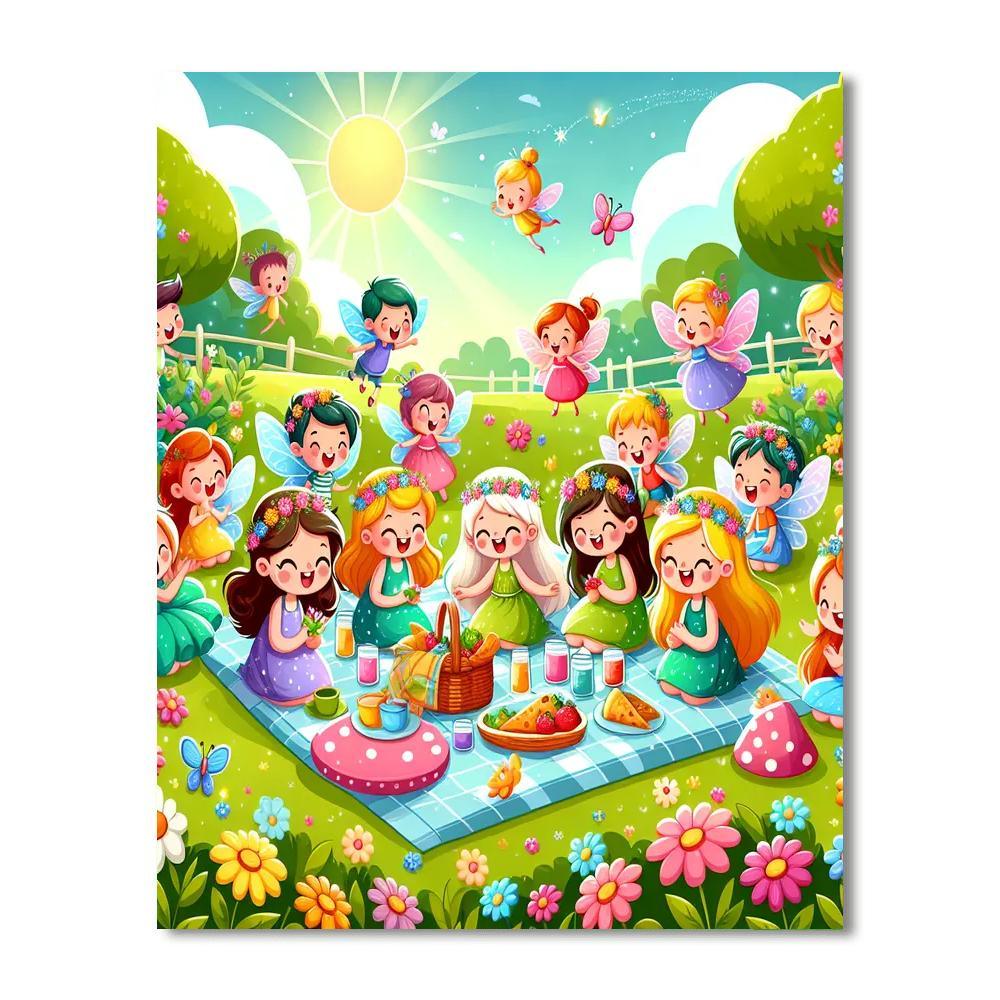 Fairy Tale Picnic Paint By Numbers Art