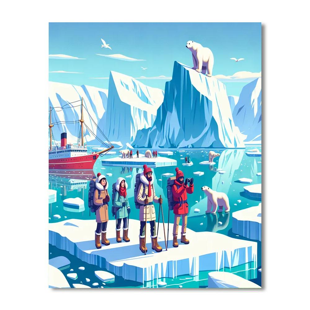 Arctic Iceberg Odyssey DIY Paint By Numbers