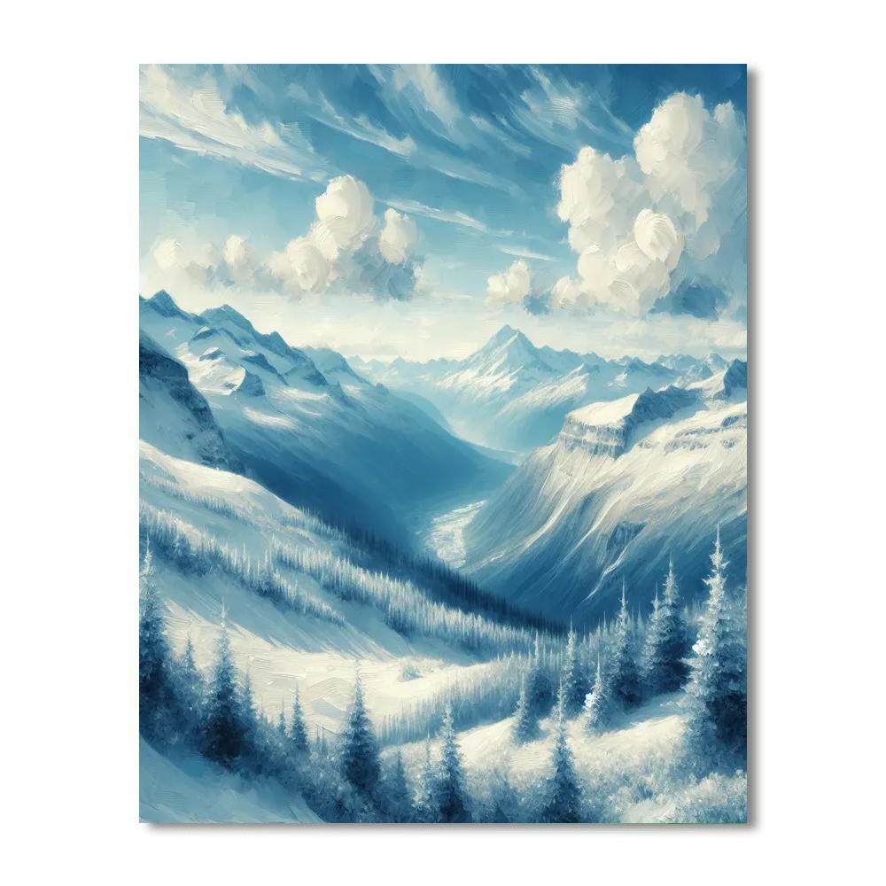Ethereal Mountain Retreat Numbered Painting Kits