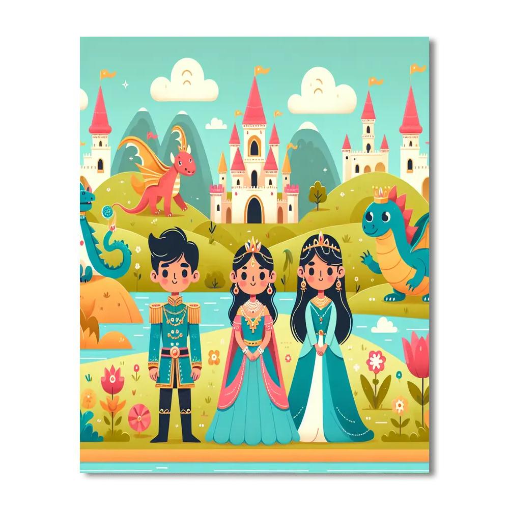 Exploring Fairy Tale Lands Numbered Painting Kits