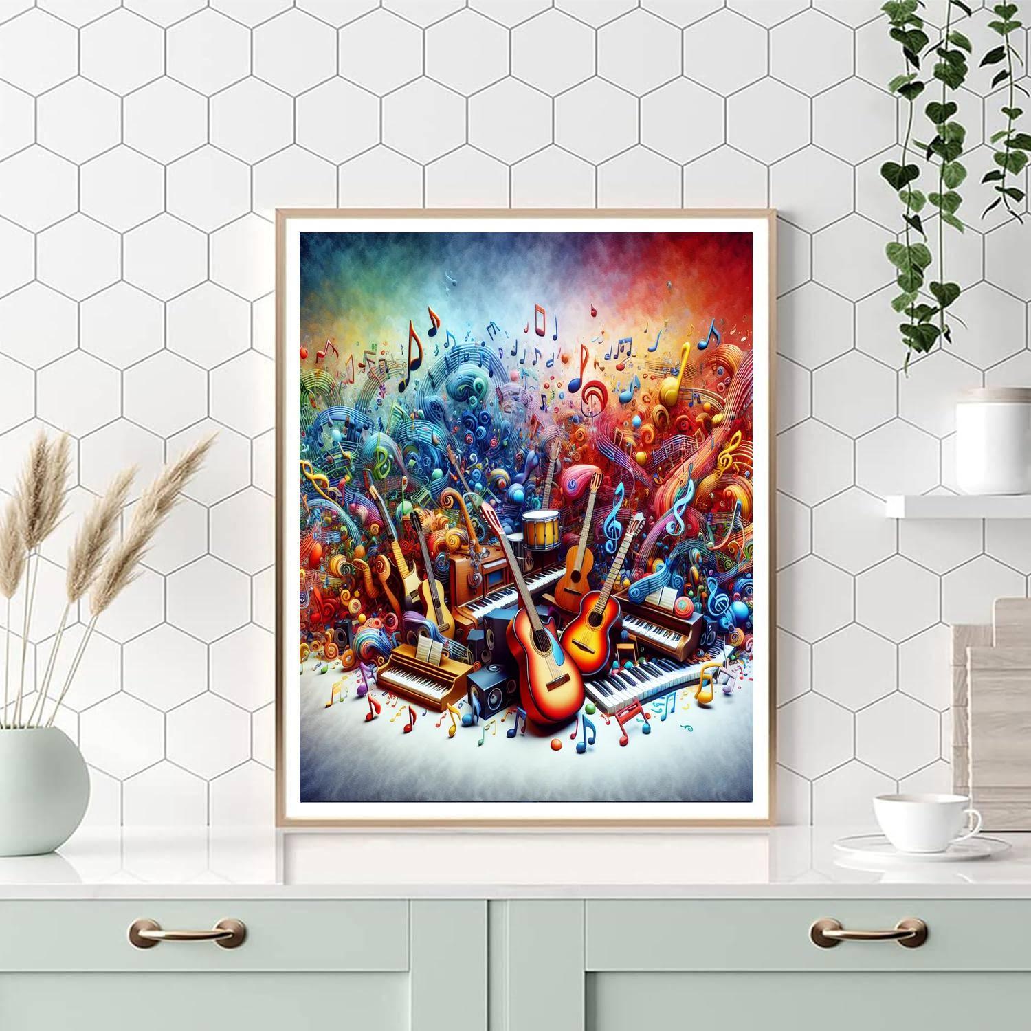 Colorful Musical Journey Numbered Painting Kits