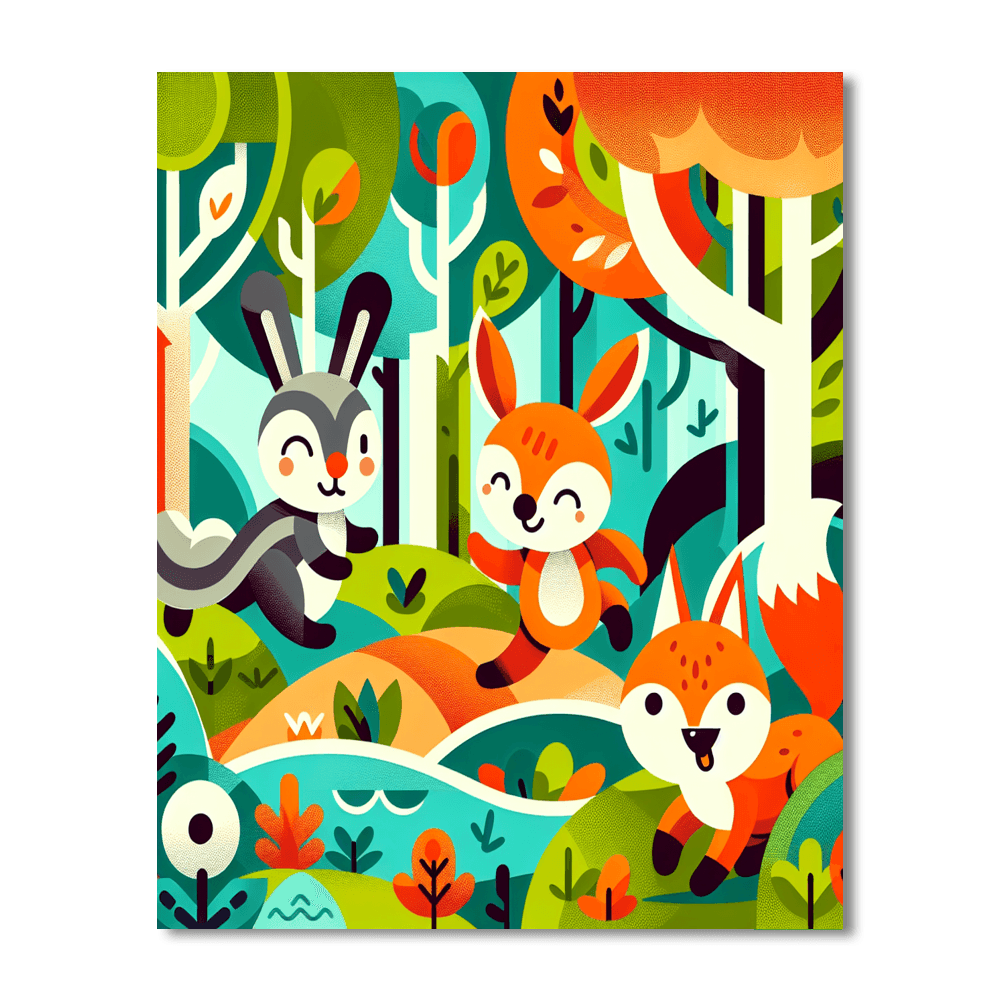 Wondrous Woodland Walk Paint By Color