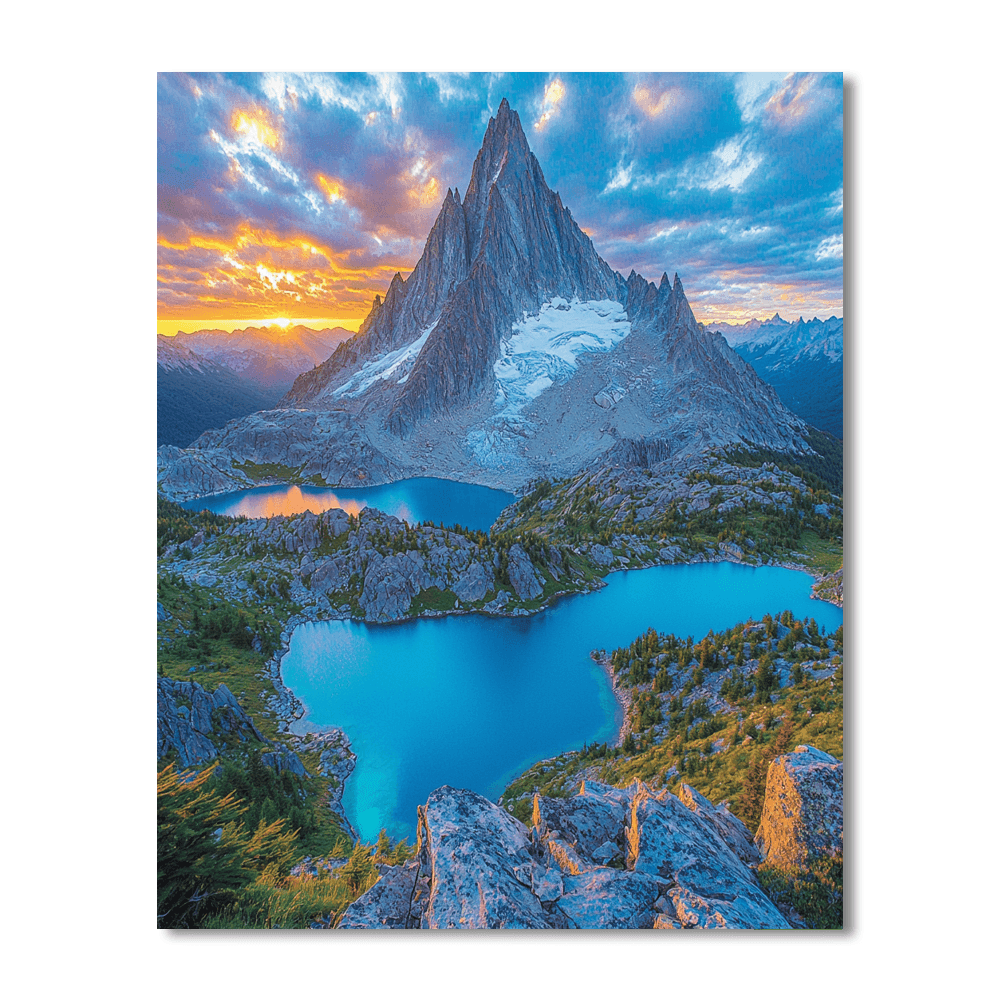 Fitz Roy Mountain DIY Paint By Numbers