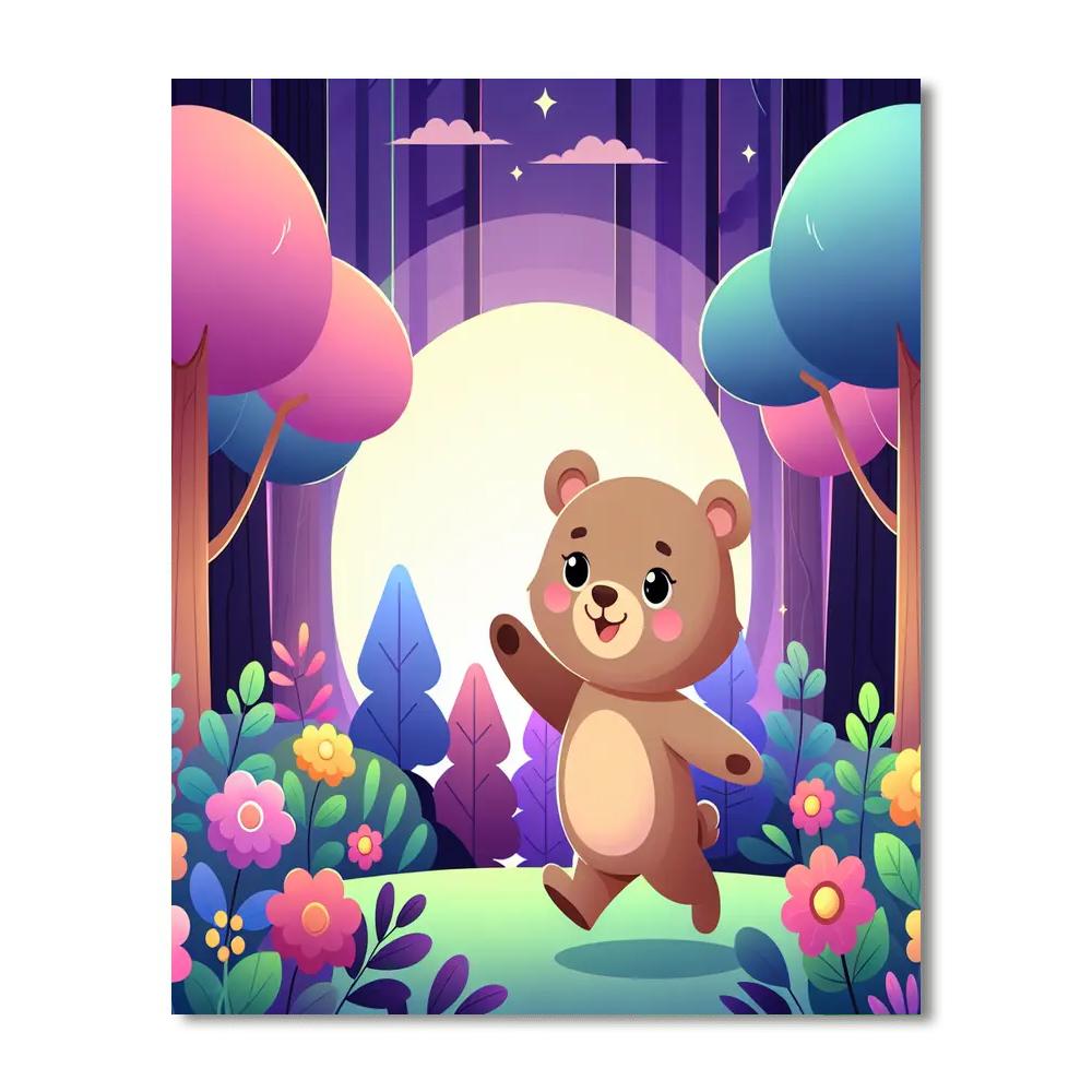 Playful Bear Paint By Numbers Kits