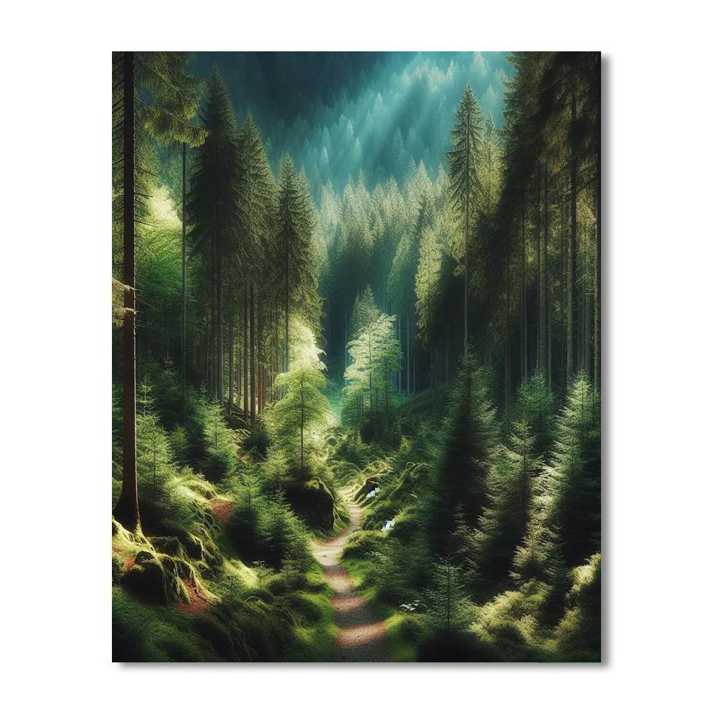 Mountain Trail Escape Paint By Numbers