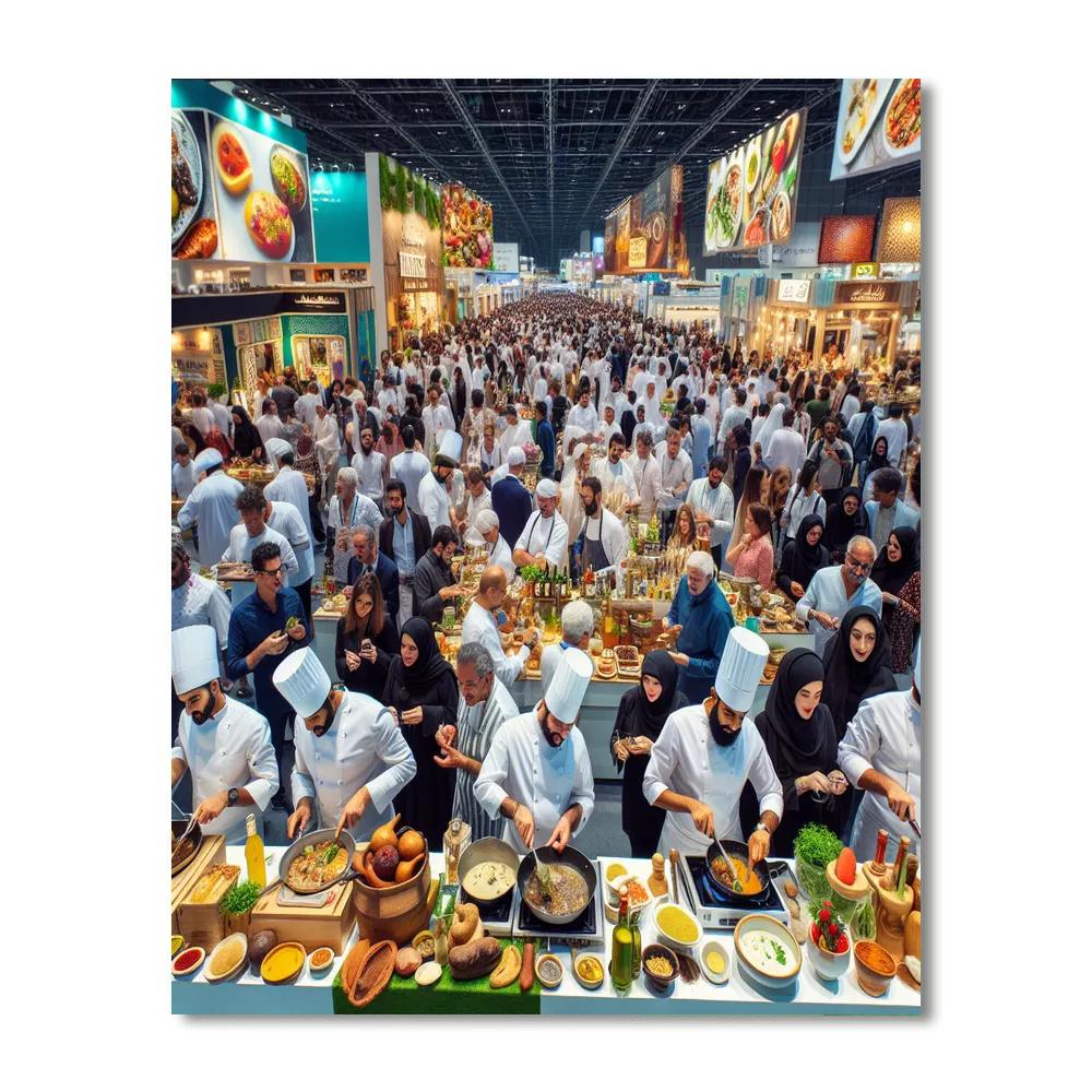 Gulfood Festival - Uae Paint By Numbers Art