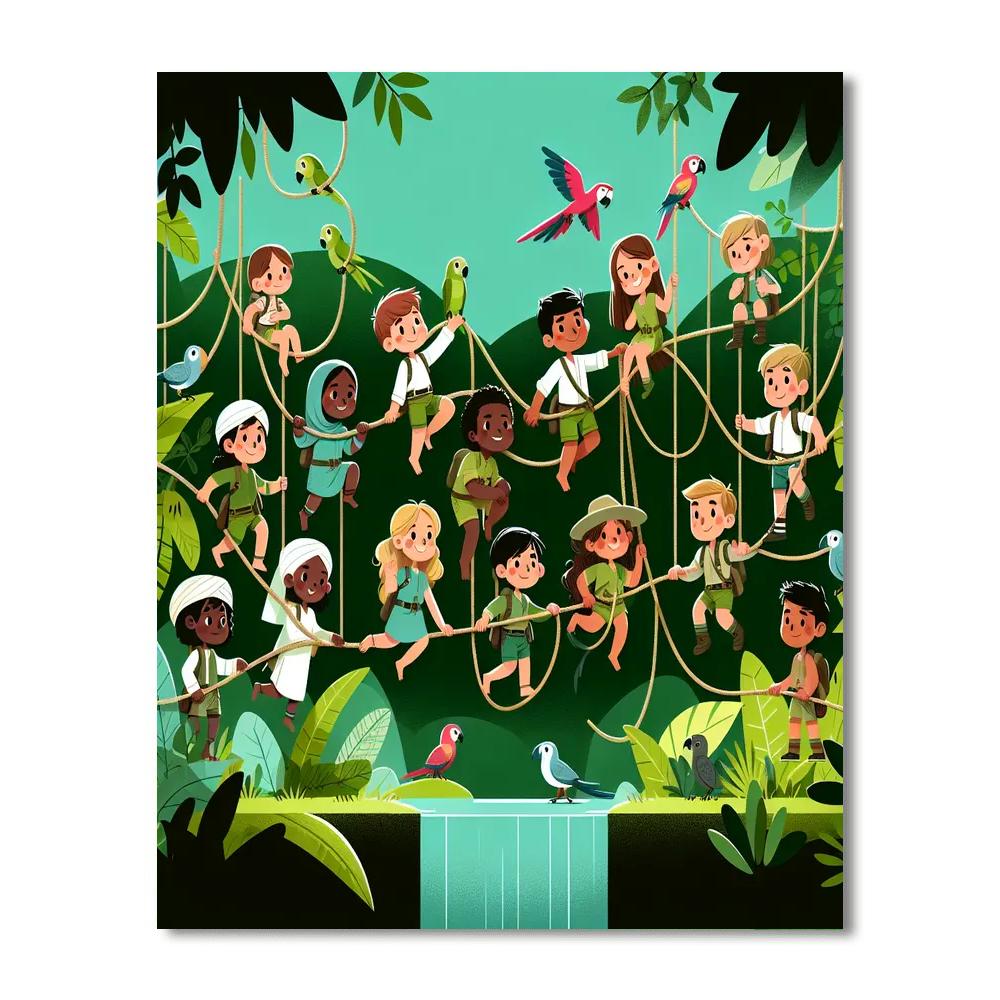 Jungle Canopy Explorer Paint By Number