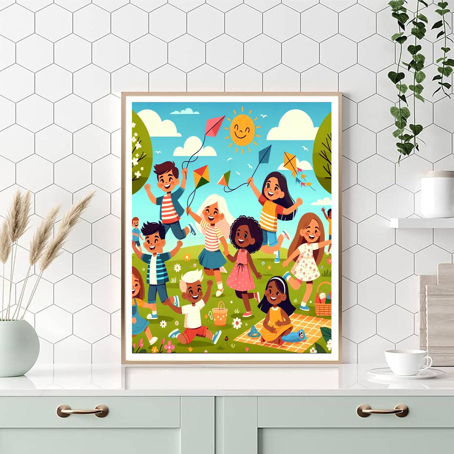 Sunny Park Playtime Paint By Numbers