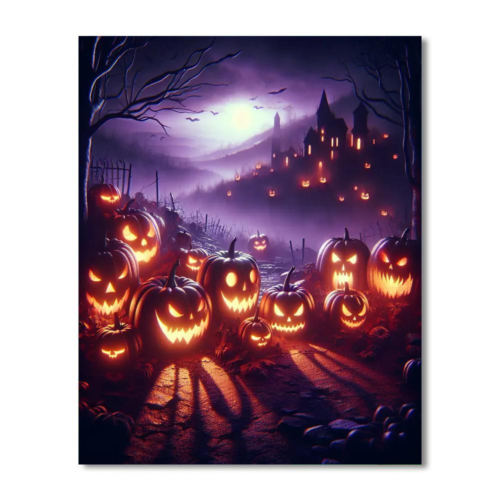 Eerie Halloween Night Paint By Number