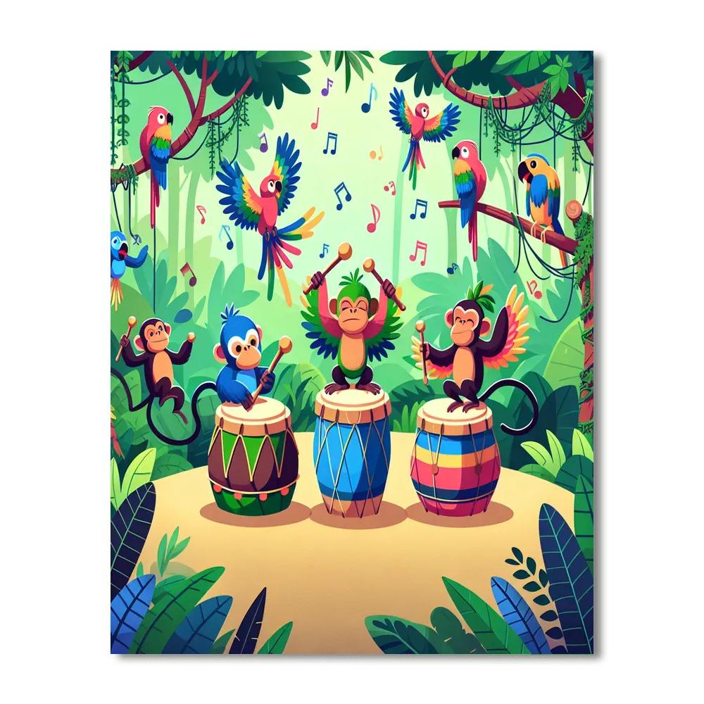 Tropical Rainforest Rhythm Paint By Numbers