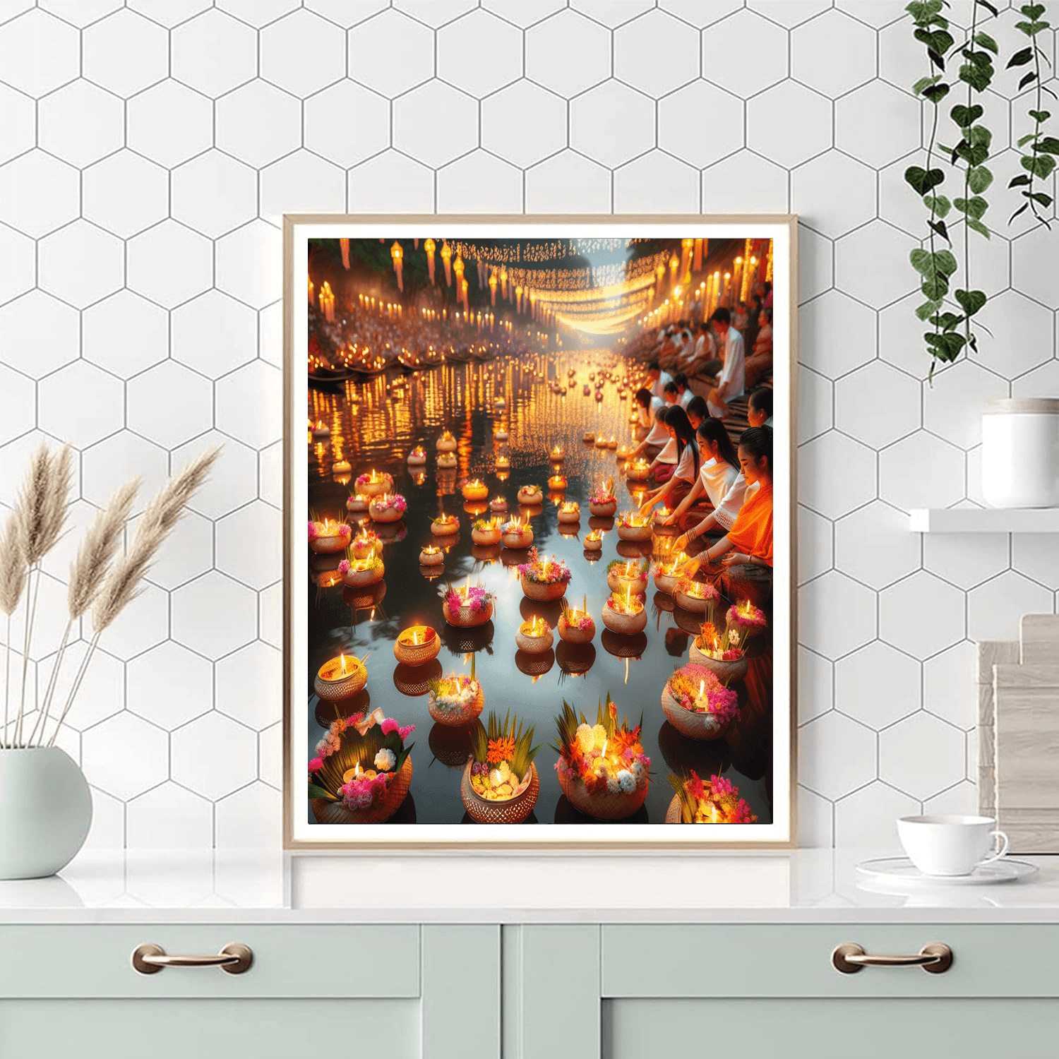 Festival Of Lights - Thailand Number Painting