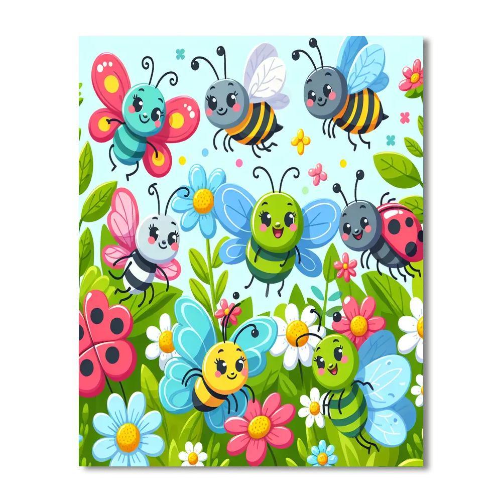 Imaginative Insects Painting Number Kit