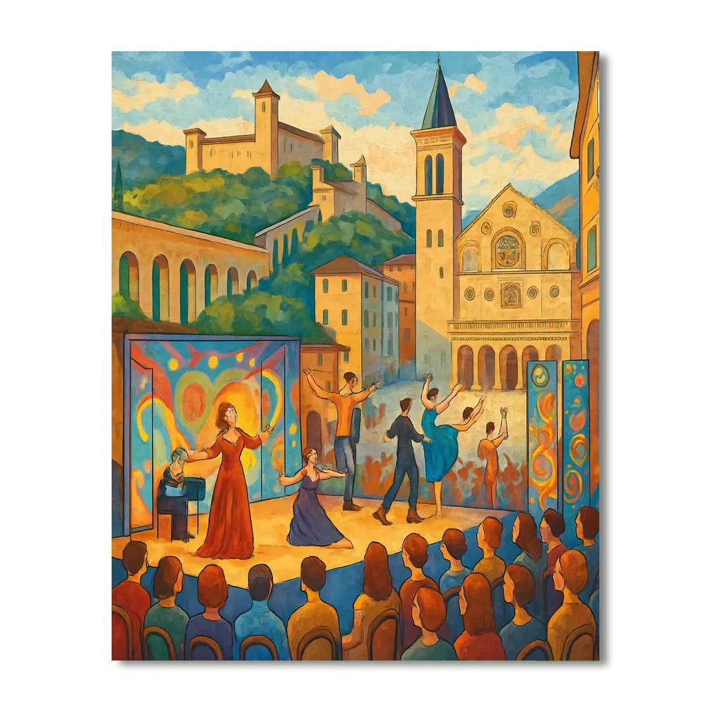Spoleto Festival Dei Due Mondi - Spoleto Paint By Color