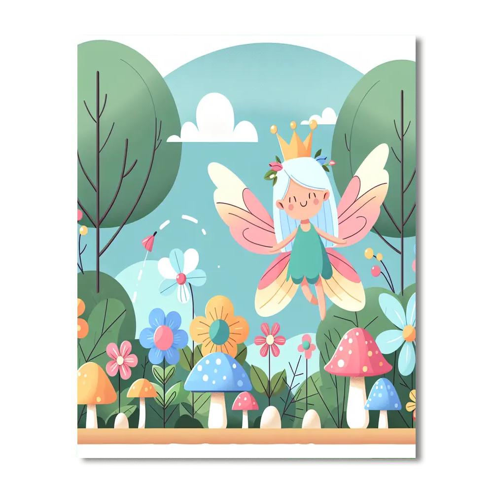 Nature Fairy Habitat DIY Paint By Numbers