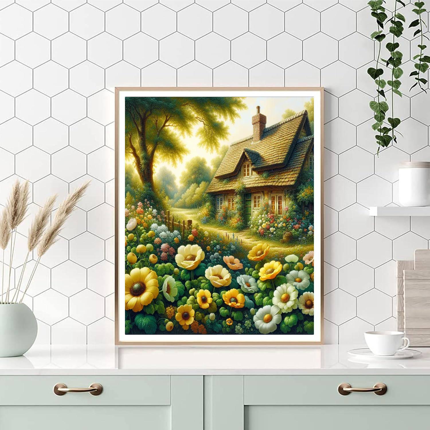 Sunlit Cottage Garden Paint By Numbers Kits