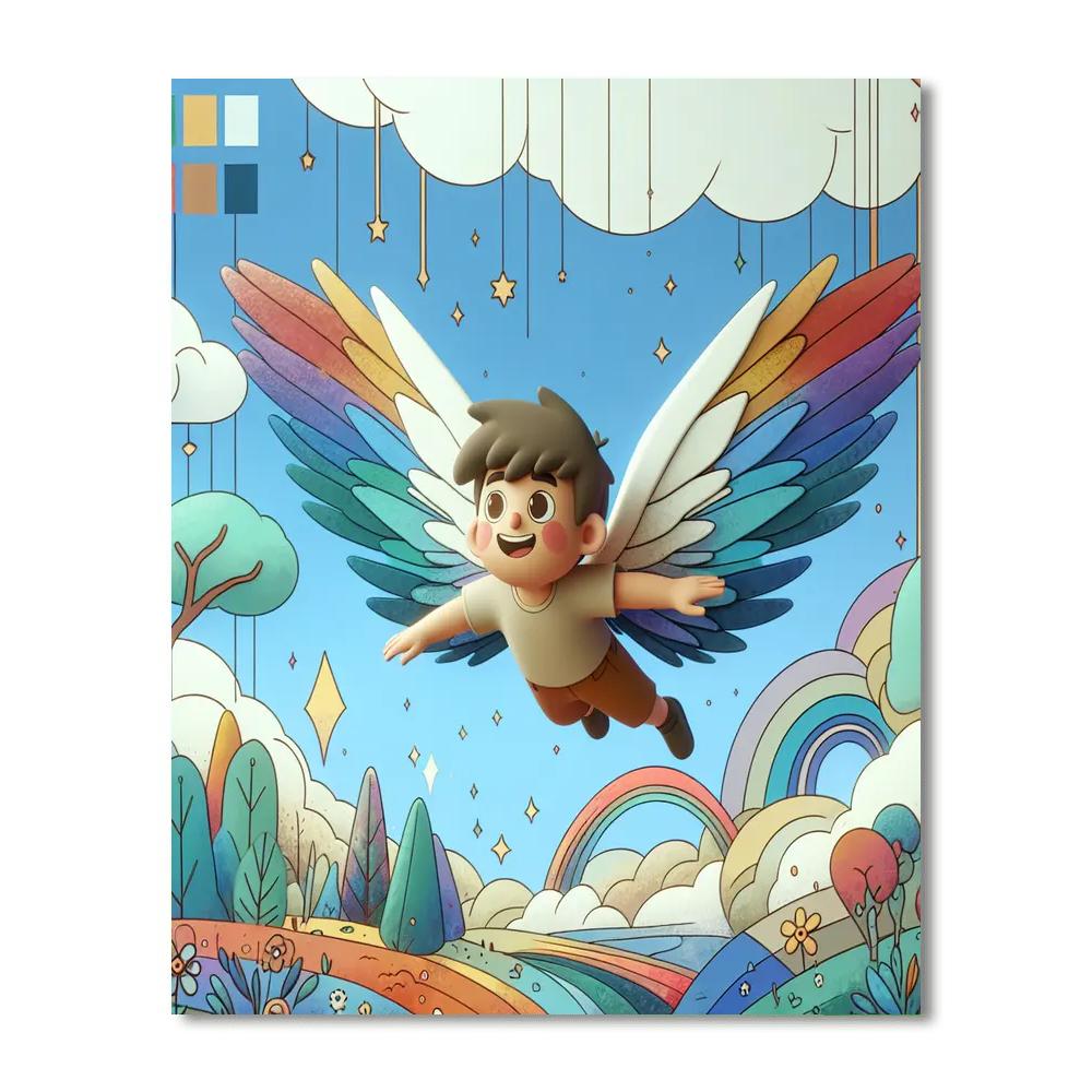 Flying Fantasies Paint By Color