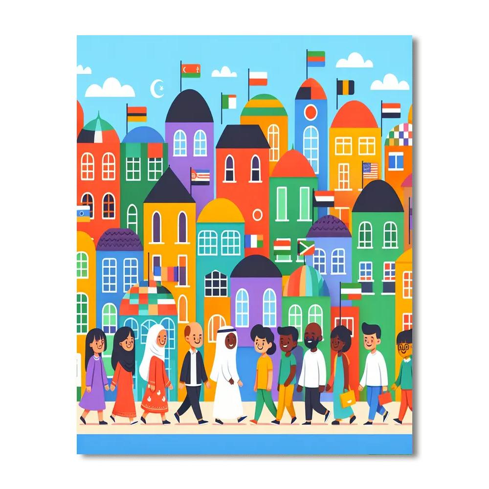 Funky Town Adventure Paint By Numbers Kits