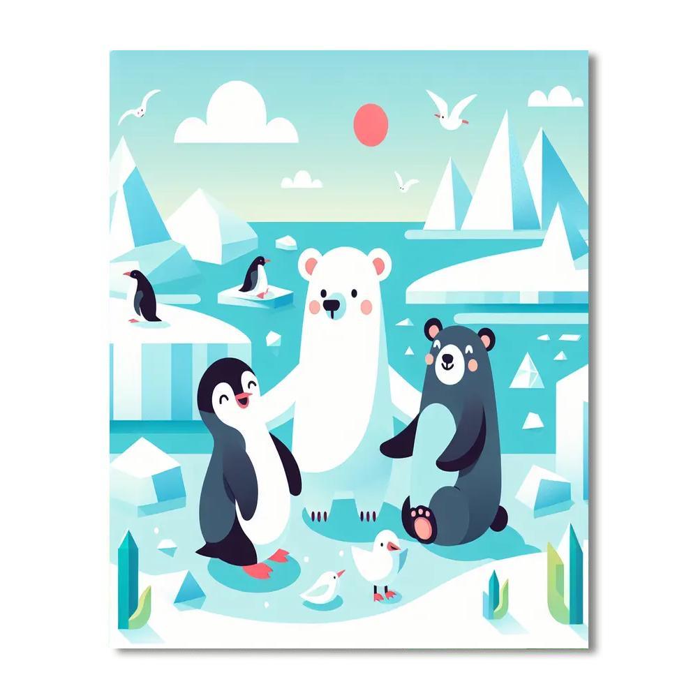 Arctic Wonderland Escape Numbered Painting Kits