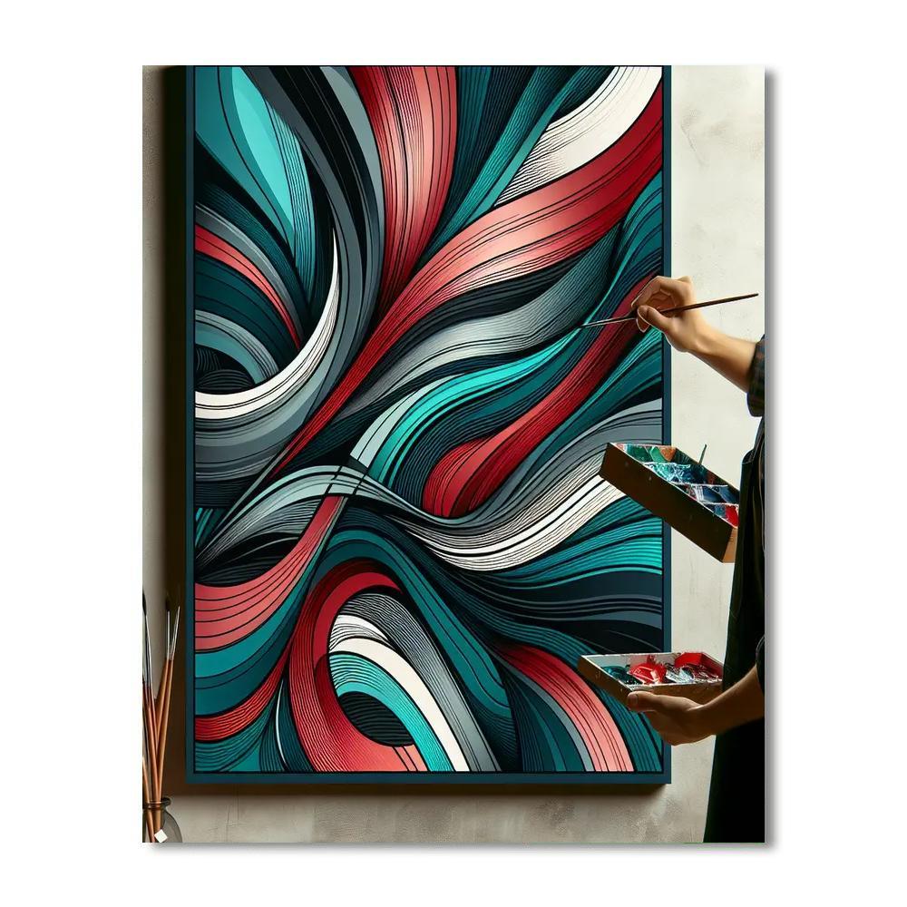 Modern Abstract Exploration Numbered Painting Kits