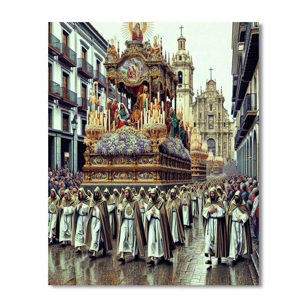 Semana Santa In Seville - Spain Painting Number Kit