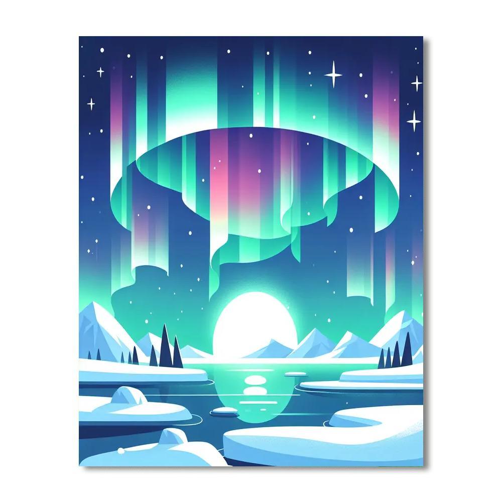 Arctic Aurora Amble Paint By Color