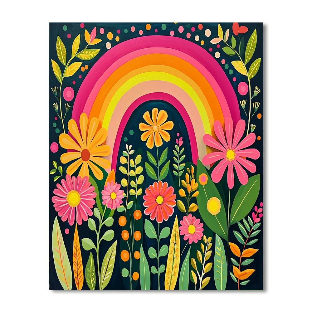 Frida Kahlo Inspired Mystic Rainbows  Painting By Numbers Kit