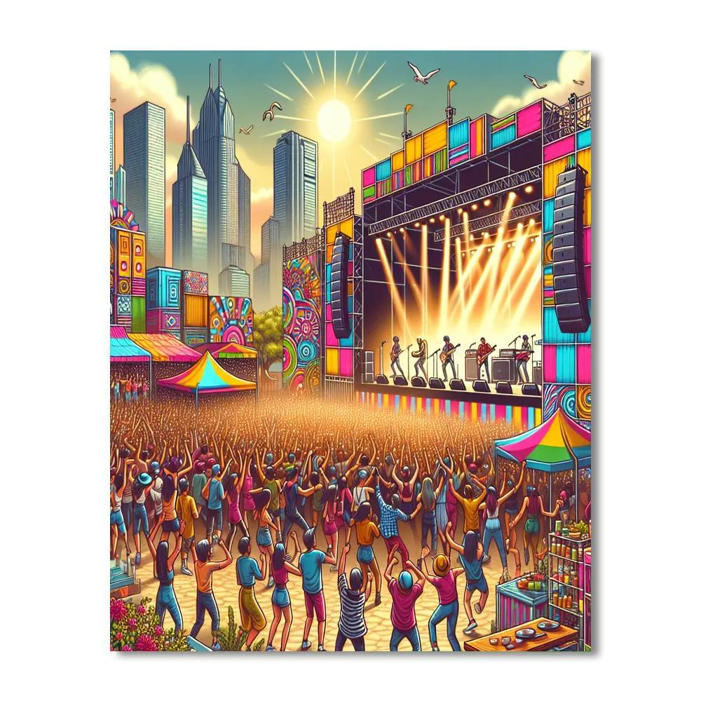 Lollapalooza Festival Paint By Number