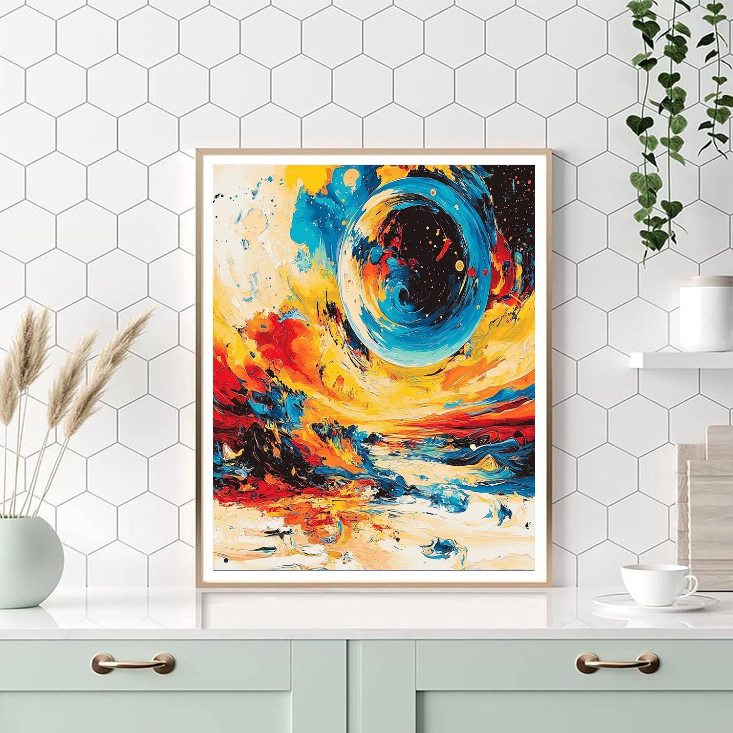 Salvador Dali Inspired Dali's Dreamscape Reverie  Numbered Painting Kits