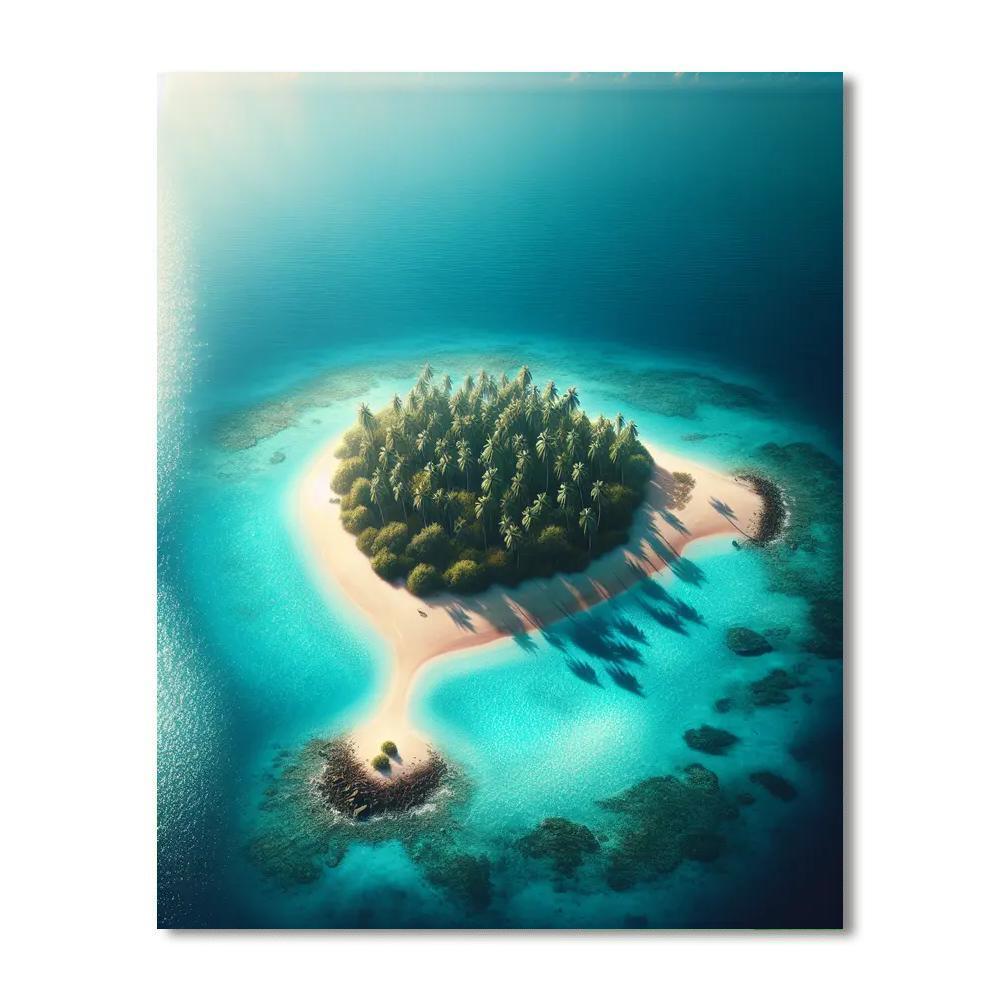 Secluded Island Retreat Paint By Numbers Art