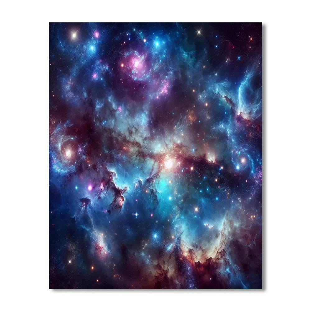 Cosmic Galactic View Paint By Color