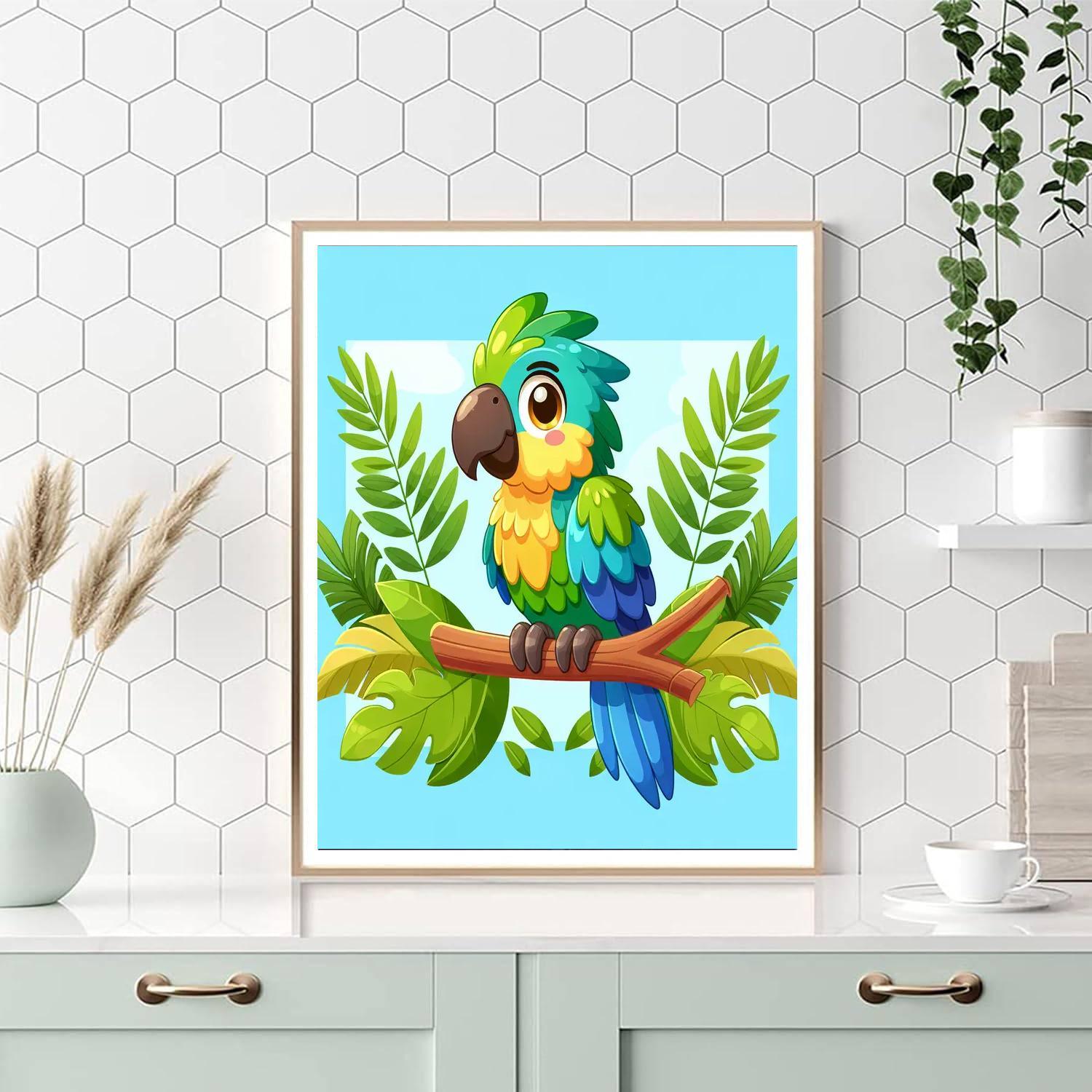 Cheeky Parrot Paint By Numbers